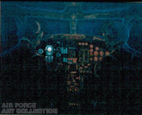 EXPERIMENTAL ELECTROLUMINESCENT T-39 INSTRUMENT PANEL